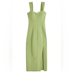 Abercrombie & Fitch Wide Strap Corset Midi Dress